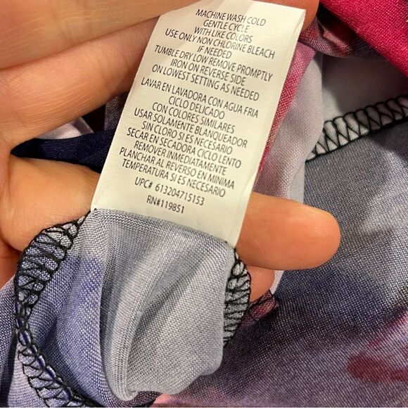 Kohl's Black and Pink Floral Maxi halter Dress size extra juniors large - Picture 10 of 12